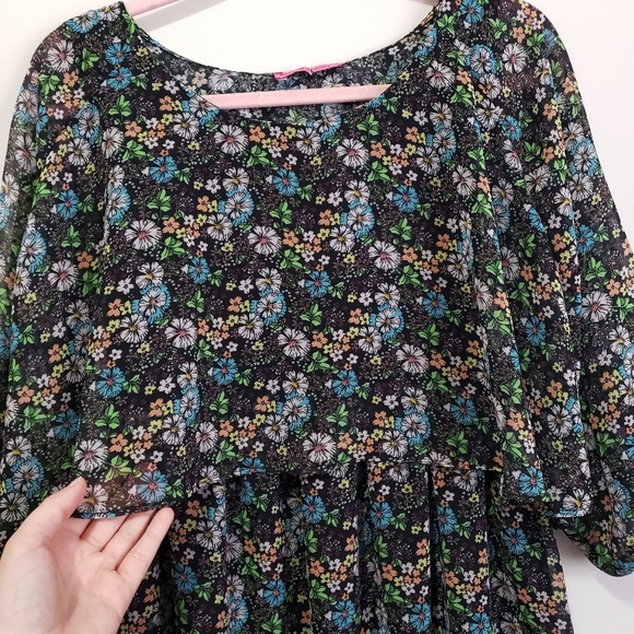 Maternal America ruffle overlay nursing dress L - Picture 5 of 9